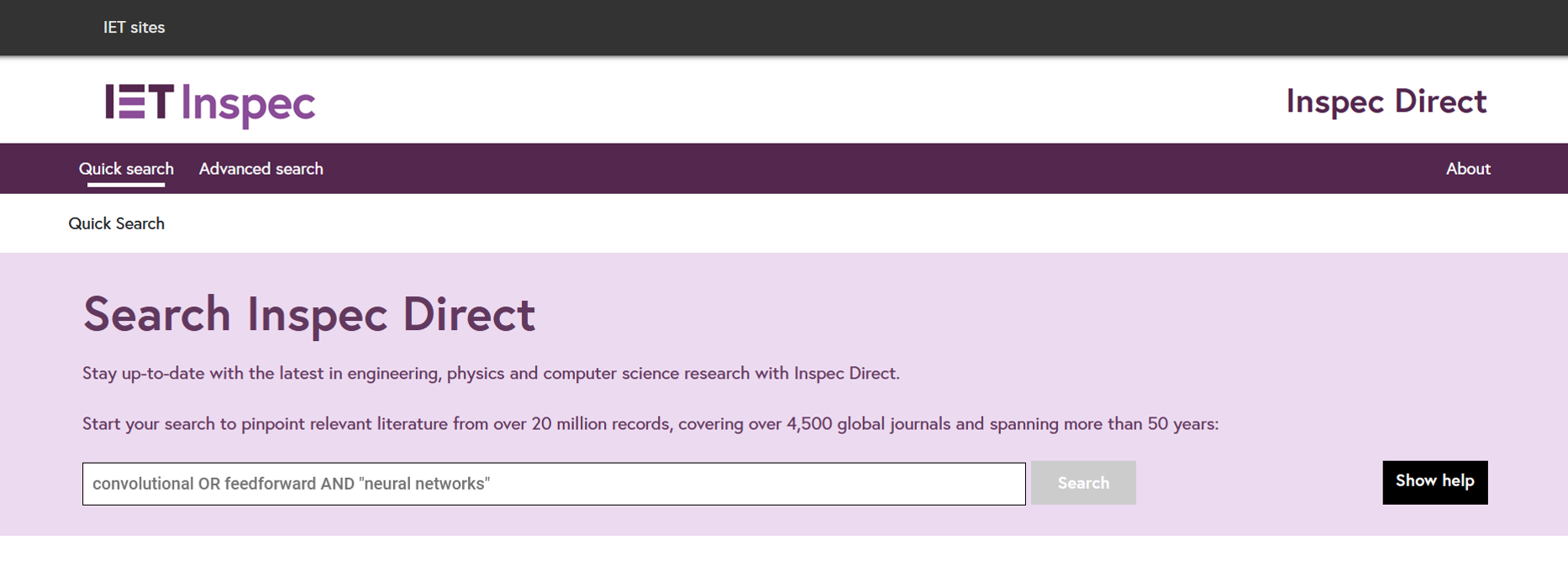 IET INSPEC: Datenbank für den Bereich Technik und Informatik « THWS ...